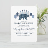 Baby Boy Modern Beer baby shower Kaart (Staand voorkant)