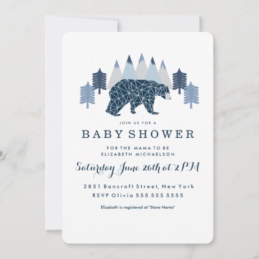 Baby Boy Modern Beer baby shower Kaart (Voorkant)