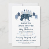 Baby Boy Modern Beer rijden met het Baby shower Kaart (Voorkant)