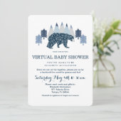 Baby Boy Modern Beer virtueel baby shower Kaart (Staand voorkant)