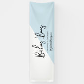 Baby Boy Modern Diagonaal Baby shower Spandoek (Verticaal)