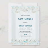 Baby Boy Modern Shower Invitation Save The Date (Voorkant)