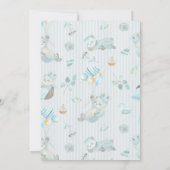 Baby Boy Modern Shower Invitation Save The Date (Achterkant)