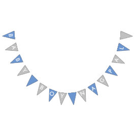 Baby Boy Nagpal Blue en Silver Banner