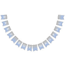 Baby Boy Nagpal Ombre Blue en Silver Banner