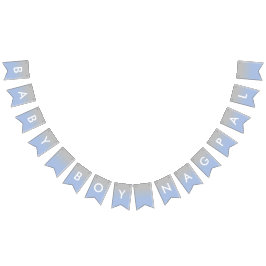 Baby Boy Nagpal Ombre Blue en Silver Banner