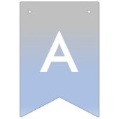 Baby Boy Nagpal Ombre Blue en Silver Banner (Tweede vlag)