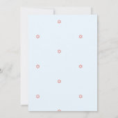 Baby Boy Naming Ceremony Hebreeuws Joods Rood Blau Kaart (Achterkant)