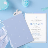 Baby Boy Naming Ceremony Hebrew Joods Uitnodiging