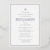 Baby Boy Naming Ceremony Hebrew Joods Uitnodiging (Voorkant)