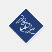 Baby Boy Nautisch Anker Baby shower Servetten (Hoek)