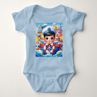 Baby Boy Nautisch Avontuur Baby shower Romper