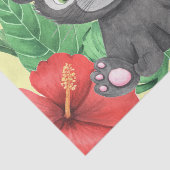 Baby Boy Neutral Neursery Panther Decoupage Tissuepapier (Detail)