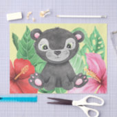 Baby Boy Neutral Neursery Panther Decoupage Tissuepapier (Craft)