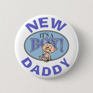 Baby Boy New papa Ronde Button 5,7 Cm