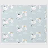 Baby Boy Newborn Shower Sralk Bundle of Joy Cadeaupapier (Vlak)