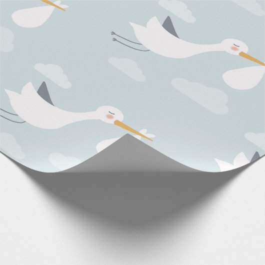 Baby Boy Newborn Shower Sralk Bundle of Joy Cadeaupapier (Hoek)