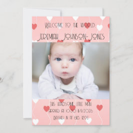 Baby Boy Nieuwe Aankomst Aankondiging