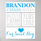 Baby Boy Nursery 8x10 print (Voorkant)