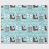 Baby Boy Nursery Cadeaupapier (Vlak)