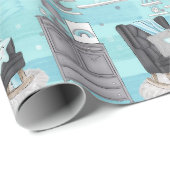 Baby Boy Nursery Cadeaupapier (Rol Hoek)