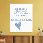 Baby Boy Nursery Canvas - Jongens Nursery Quote -  (Insitu (Woonkamer))