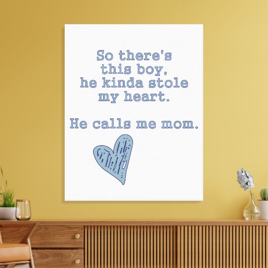 Baby Boy Nursery Canvas - Jongens Nursery Quote -  (Insitu (Woonkamer))