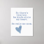 Baby Boy Nursery Canvas - Jongens Nursery Quote -  (Voorkant)