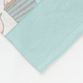 Baby Boy Nursery Country Blauwgroen Birds House Pa Fleece Deken (Hoek)