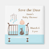 Baby Boy Nursery Magneet (Voorkant)