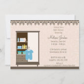 Baby Boy Nursery Shower : Uitnodiging (Achterkant)