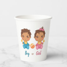 Baby Boy of Girl Gender onthullen Party Paper Cups
