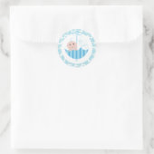 Baby Boy Oh Baby shower paraplu Sticker (Tas)
