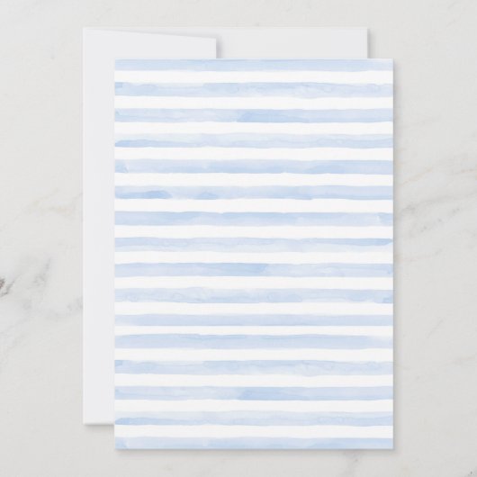 Baby Boy Olifant Baby Douche Uitnodigingen (Achterkant)