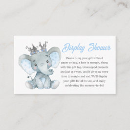 Baby Boy Olifant Display Douche Kaart