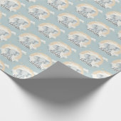 Baby Boy Olifant  inpakpapier (Hoek)