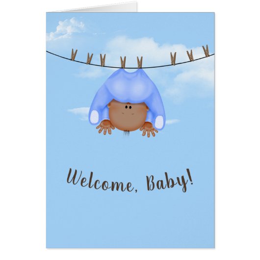 Baby Boy on Clothesline (Voorkant)