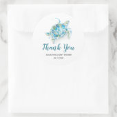 Baby Boy Onder de Zeeen Trekkers Ronde Sticker (Tas)