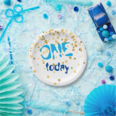 Baby Boy ONE vandaag - Papieren Bordje (Feest)