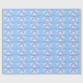 Baby Boy op Clothesline Cadeaupapier (Vlak)