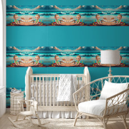 Baby Boy op het strand Behang