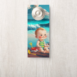Baby Boy op het strand Deurhanger