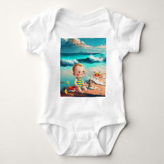 Baby Boy op het strand Romper