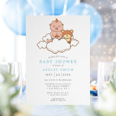 Baby Boy op Wolkje Cute Baby Shower Kaart