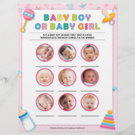 Baby Boy or Baby Girl [Baby Basics Pink] Briefhoofd