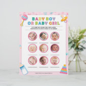 Baby Boy or Baby Girl [Baby Basics Pink] Briefhoofd (Staand voorkant)