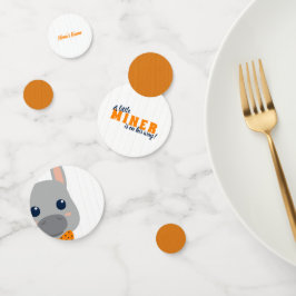 Baby Boy Oranje Donkey Baby shower Confetti