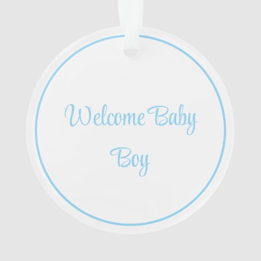 Baby Boy Ornament (achterkant)