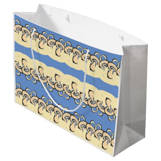 Baby Boy Pacifier Abstract Groot Cadeauzakje (Achterkant Gekanteld)