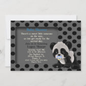 Baby Boy Panda Beer Baby shower Uitnodiging (Voorkant)